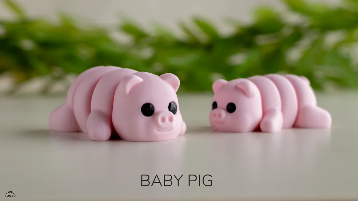 Baby Pig, original Zou3D model photograph