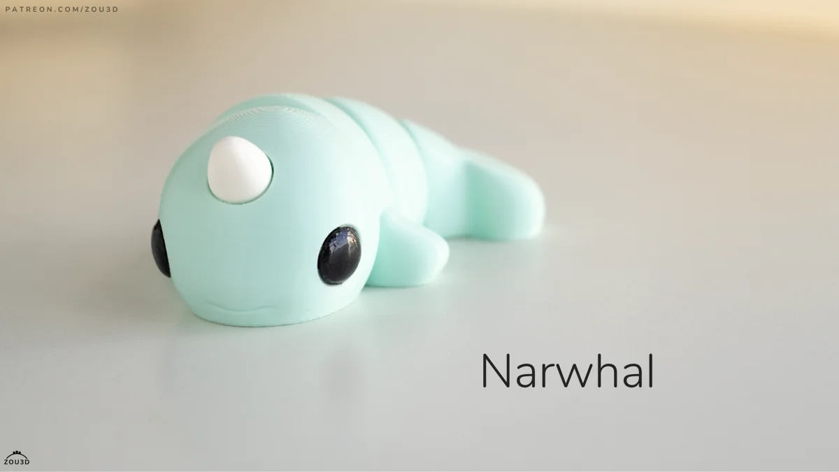 Narwhal, original Zou3D model photograph